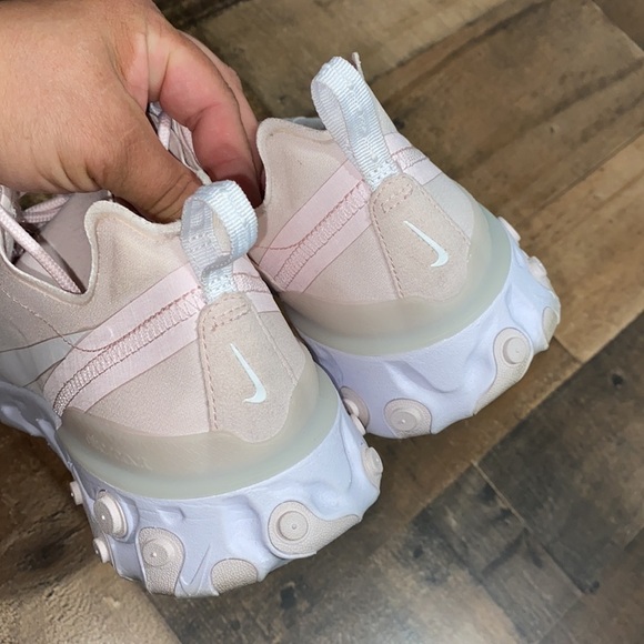 Nike React Element 55 Pale Pink White Running Shoes size 11 woman’s sneakers - Picture 5 of 9